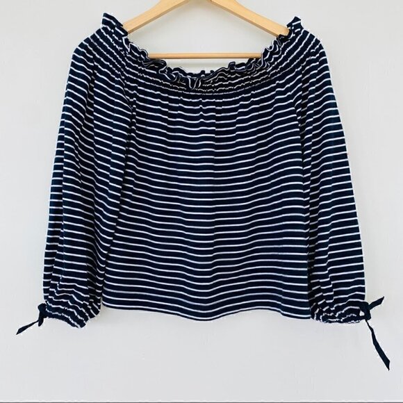 Banana Republic top, cropped, 3/4 length sleeves, loose fit, in ๐ฏ cotton - Picture 3 of 7